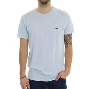 T-SHIRT IN PIMA LACOSTE CELESTE